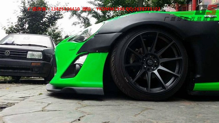 豐田GT86改裝Greddy X Rocket bunny寬體包圍碳纖維前唇后唇尾翼