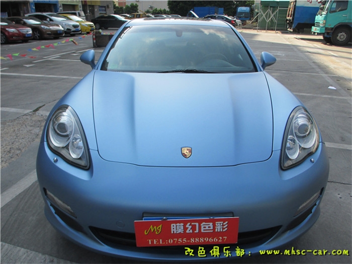 深圳保時捷帕納梅拉貼膜改顏色 全車改色貼膜 汽車改色膜 貼紙
