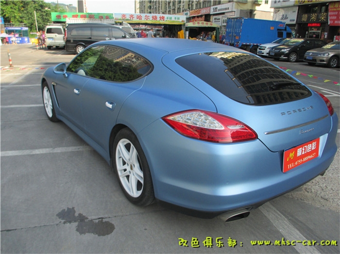 深圳保時捷帕納梅拉貼膜改顏色 全車改色貼膜 汽車改色膜 貼紙