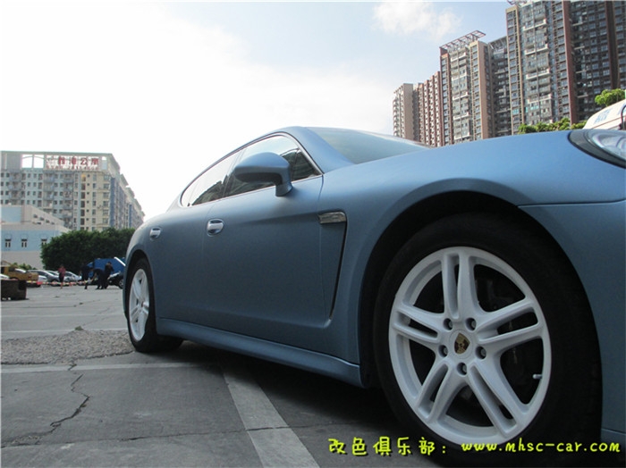 深圳保時捷帕納梅拉貼膜改顏色 全車改色貼膜 汽車改色膜 貼紙
