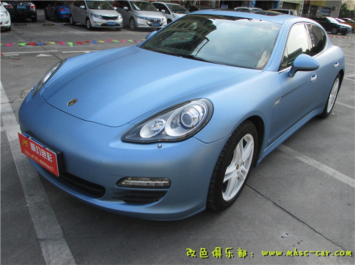 深圳保時捷帕納梅拉貼膜改顏色 全車改色貼膜 汽車改色膜 貼紙