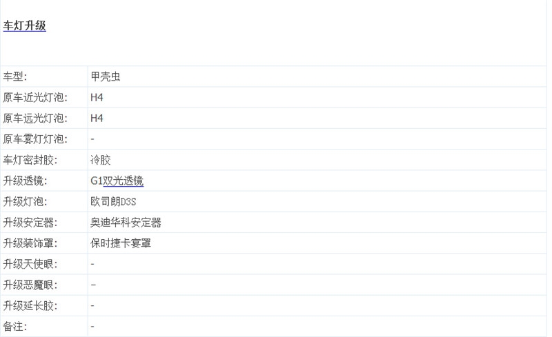 福建福州改汽車大燈 大眾甲殼蟲車燈改裝榮海G1雙光透鏡氙氣燈 福州榮海汽車照明