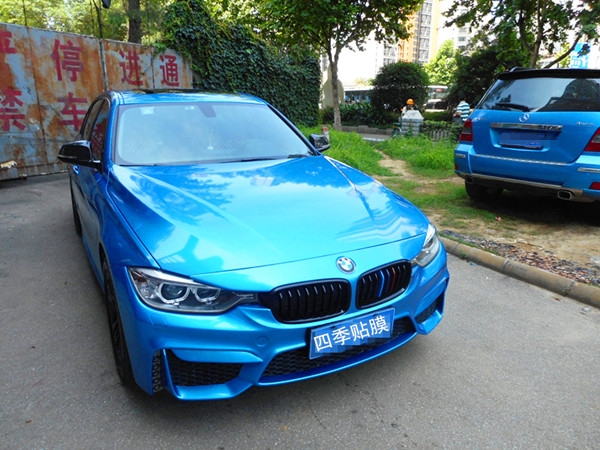武漢汽車改色貼膜寶馬汽車改色貼膜四季貼膜武昌店