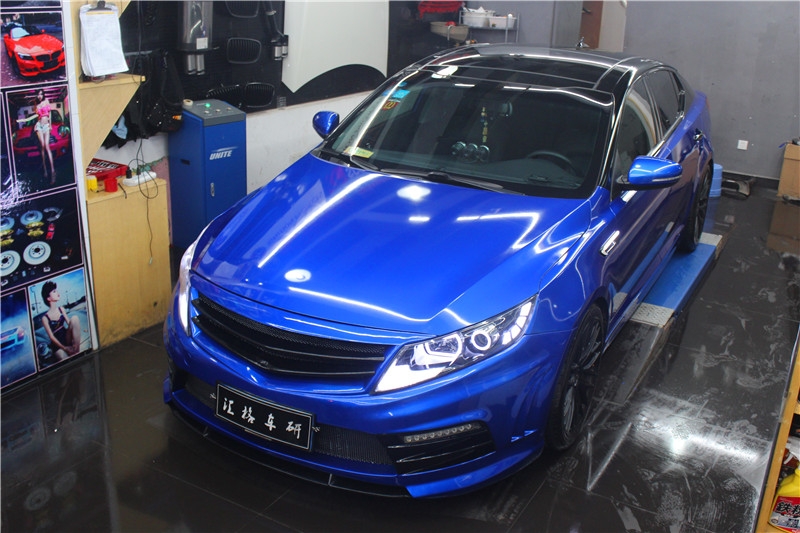 長沙3M1080改色膜 K5換裝3M1080極光藍改色膜 美國原裝進口