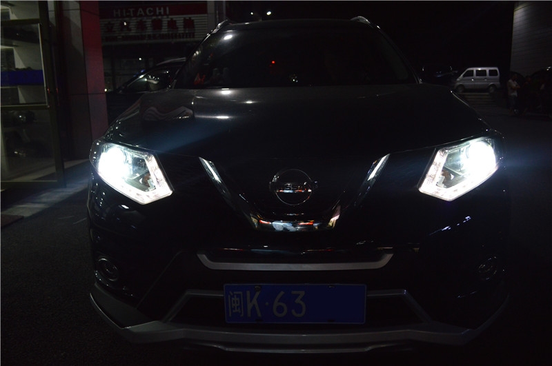 福州汽車大燈改裝 兩輛新奇駿大燈改裝奧迪Q5套件 福州榮海汽車照明
