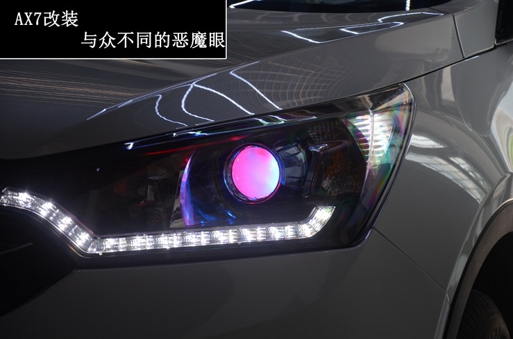 中山清風(fēng)車影——風(fēng)神AX7氙氣燈改裝 最具特色的惡魔眼 看過(guò)之后您心動(dòng)嗎？