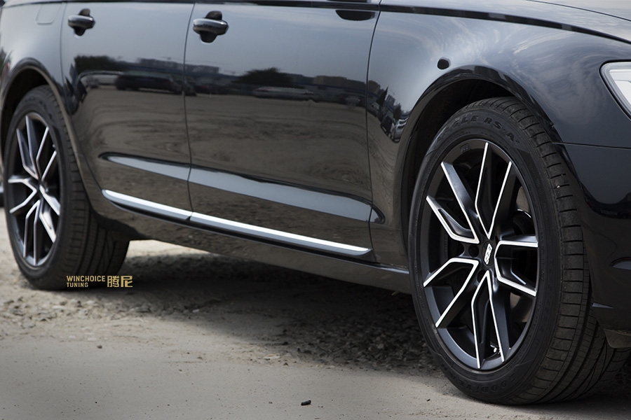 Audi 奧迪 C7 A6L 升級 BBS XA 亞光黑色 19寸輪轂 RS6 中網(wǎng)后視鏡殼 騰尼雙邊四出排氣