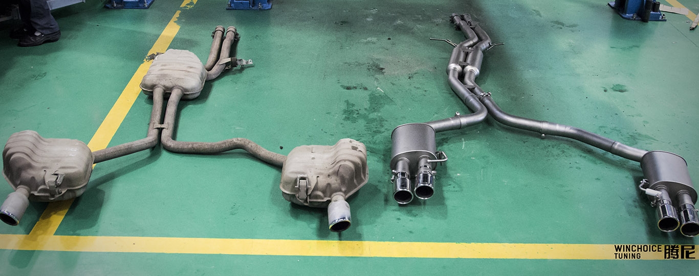 Audi 奧迪 C7 A6L 升級 BBS XA 亞光黑色 19寸輪轂 RS6 中網(wǎng)后視鏡殼 騰尼雙邊四出排氣