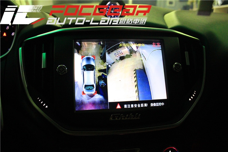 长沙汇格车研改装升级玛莎拉蒂总裁Ghibli吉博力360度全景记录仪环视泊车辅助系统