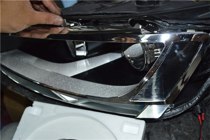 福建福州改燈 大眾速騰改裝氙氣燈海拉雙光透鏡 福州榮海汽車照明