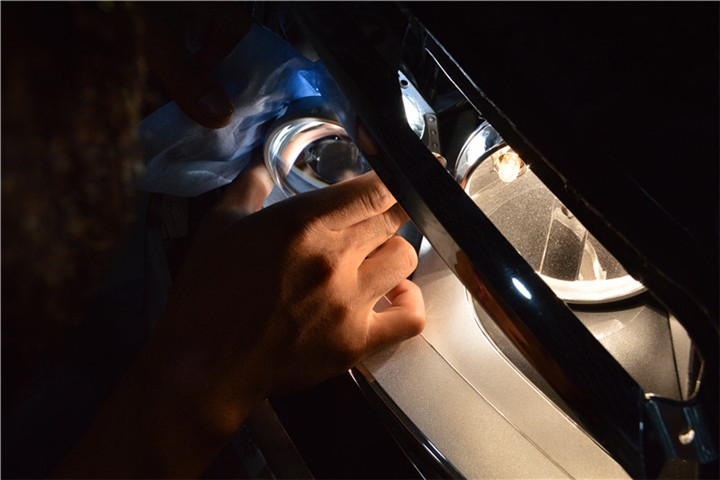 福建福州改燈 大眾速騰改裝氙氣燈海拉雙光透鏡 福州榮海汽車照明