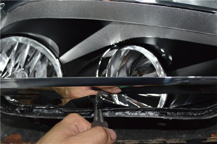 福建福州改燈 大眾速騰改裝氙氣燈海拉雙光透鏡 福州榮海汽車照明