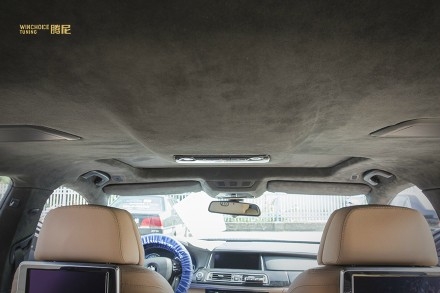 BMW 寶馬 F02 740Li Alcantara 翻毛頂棚作業(yè) 內(nèi)蒙古呼和浩特市騰尼汽車改裝 | 專業(yè)內(nèi)飾升級(jí)