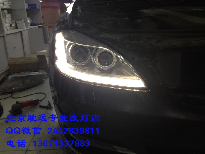 奔馳w221  s350 老款改新款大燈 尾燈 北京改燈