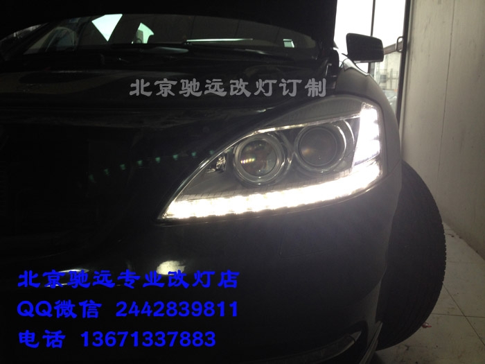 奔馳w221  s350 老款改新款大燈 尾燈 北京改燈