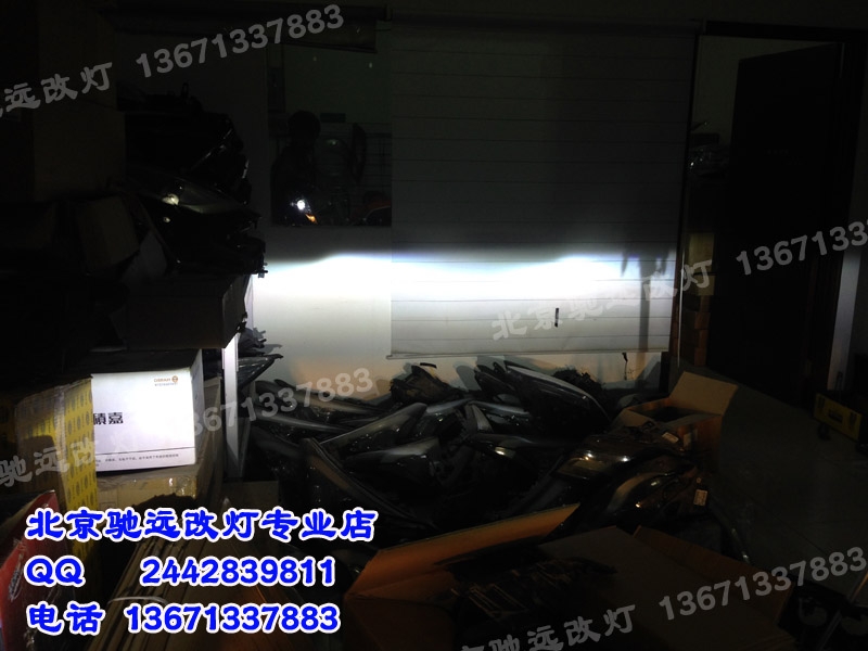 奧迪A6L改裝車燈 大燈增亮 改裝海拉五代透鏡 北京改燈