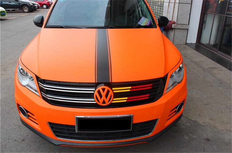 昌邑汽車改色貼膜，大眾途觀改色貼膜作業(yè)，濰坊無限動(dòng)力汽車改裝