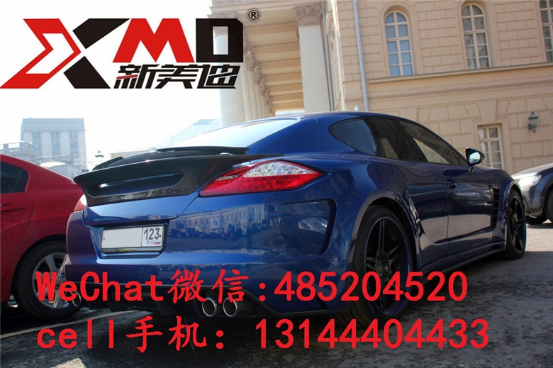 14-15保時捷 帕納梅拉PANAMERA 970 TOP款大包圍改裝碳纖維尾翼