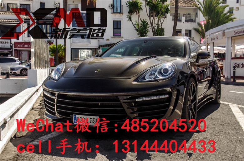 14-15保時捷 帕納梅拉PANAMERA 970 TOP款大包圍改裝碳纖維尾翼