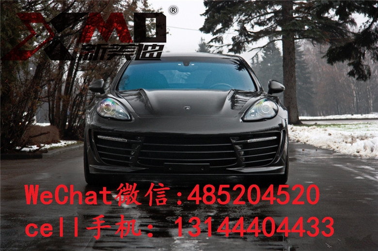 14-15保時捷 帕納梅拉PANAMERA 970 TOP款大包圍改裝碳纖維尾翼