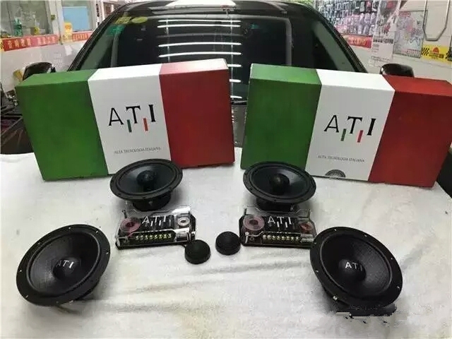 南通市啟東市汽車音響改裝店英菲尼迪升級意大利ATI套裝喇叭