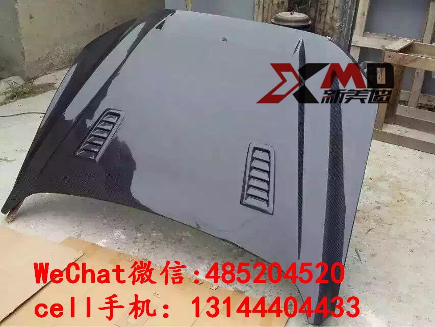 13-14新款福特蒙迪歐改裝碳纖引擎蓋 最新蒙迪歐碳纖開孔機蓋