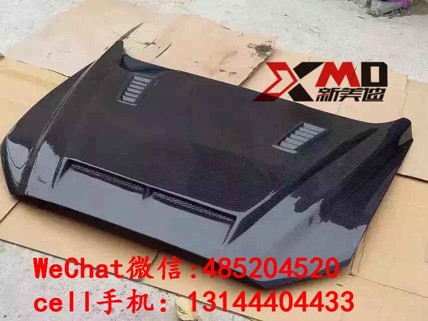 13-14新款福特蒙迪歐改裝碳纖引擎蓋 最新蒙迪歐碳纖開孔機蓋