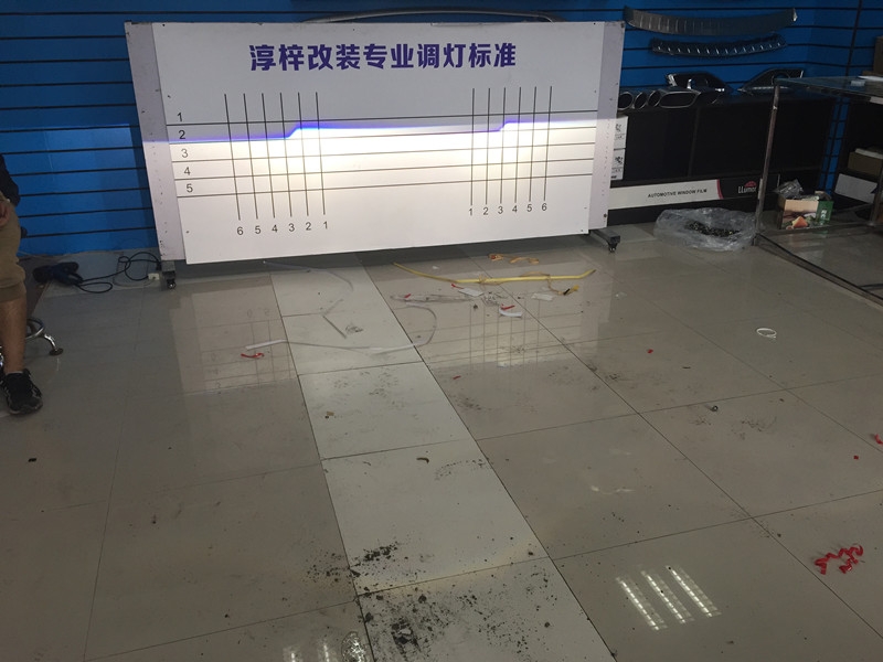 上海全新大眾凌渡車燈提示亮度 改小糸Q5透鏡 巖崎氙氣燈 水晶雙色LED淚眼