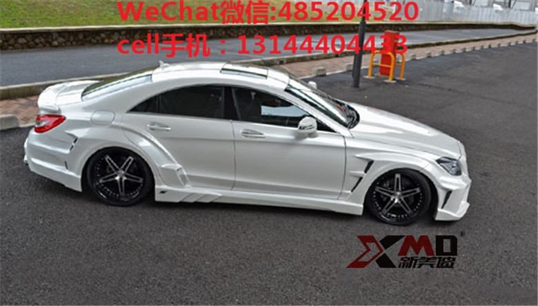 奔馳W218cls63 350 300改裝VITT包圍機(jī)蓋排氣管