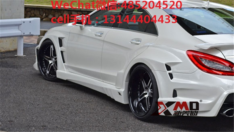 奔馳W218cls63 350 300改裝VITT包圍機(jī)蓋排氣管