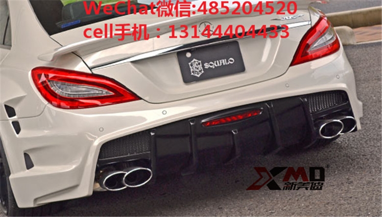 奔馳W218cls63 350 300改裝VITT包圍機(jī)蓋排氣管