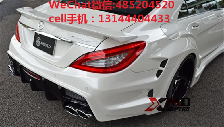 奔馳W218cls63 350 300改裝VITT包圍機(jī)蓋排氣管