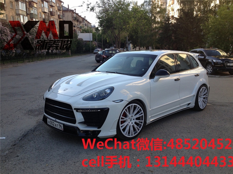 保時捷卡宴958改LUMMA 六出排氣款碳纖維機(jī)蓋尾翼