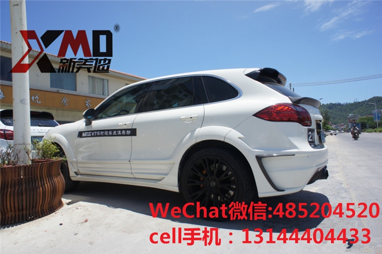 保時捷卡宴958改LUMMA 六出排氣款碳纖維機(jī)蓋尾翼