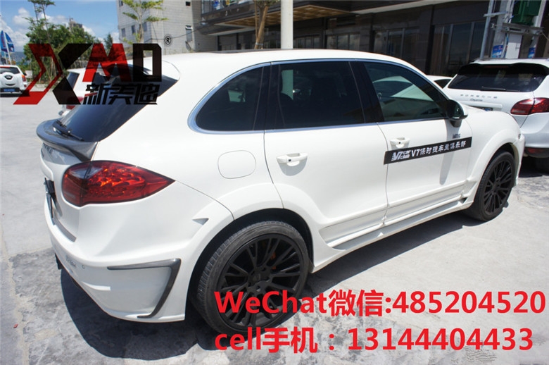 保時捷卡宴958改LUMMA 六出排氣款碳纖維機(jī)蓋尾翼