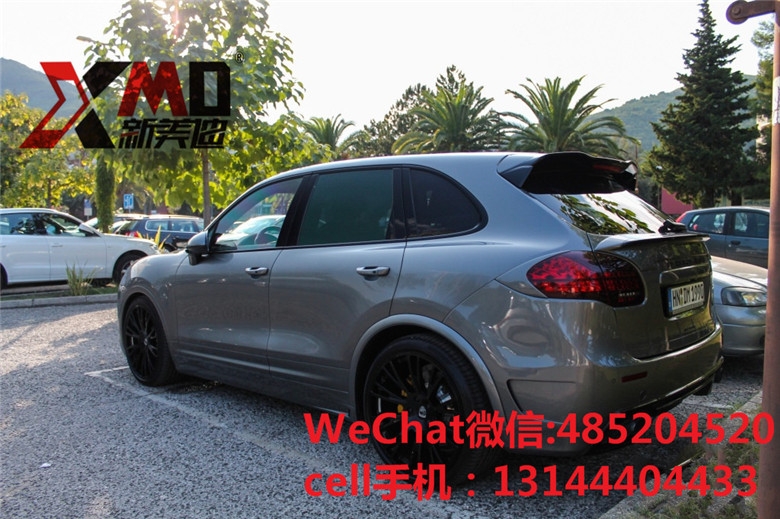 保時捷卡宴958改LUMMA 六出排氣款碳纖維機(jī)蓋尾翼