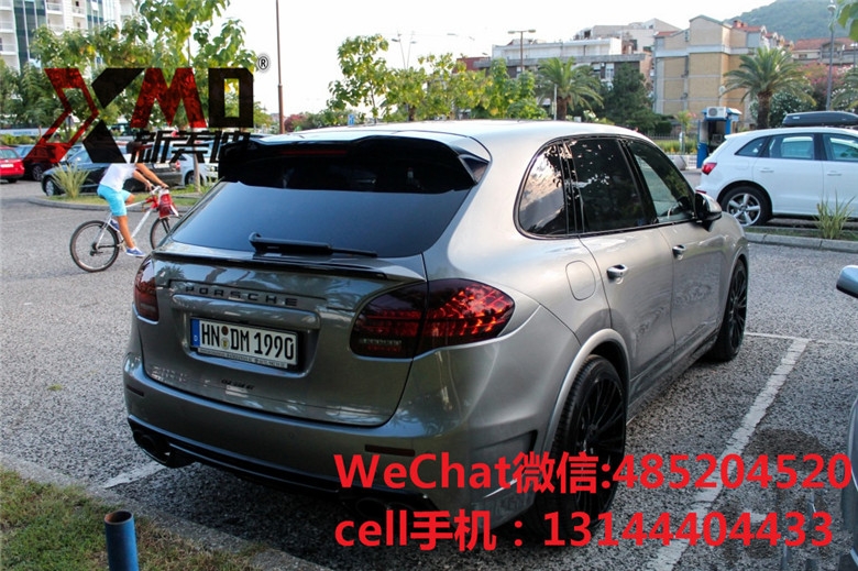 保時捷卡宴958改LUMMA 六出排氣款碳纖維機(jī)蓋尾翼