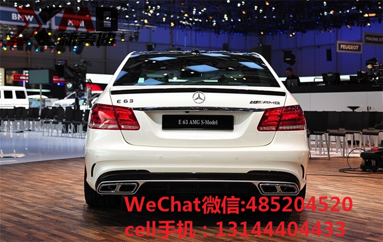 14款奔馳W212改E63大包圍E260LE300LE400L改裝E級(jí)AMG大包圍前杠后唇尾唇尾喉包圍套件