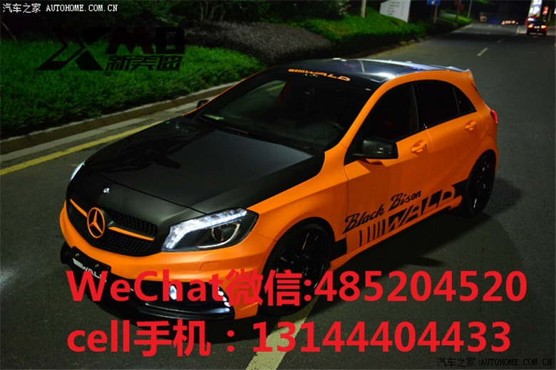 奔馳 W176 A180 A200 A260 A45 改裝 wald 款 大包圍排氣管碳纖維尾翼