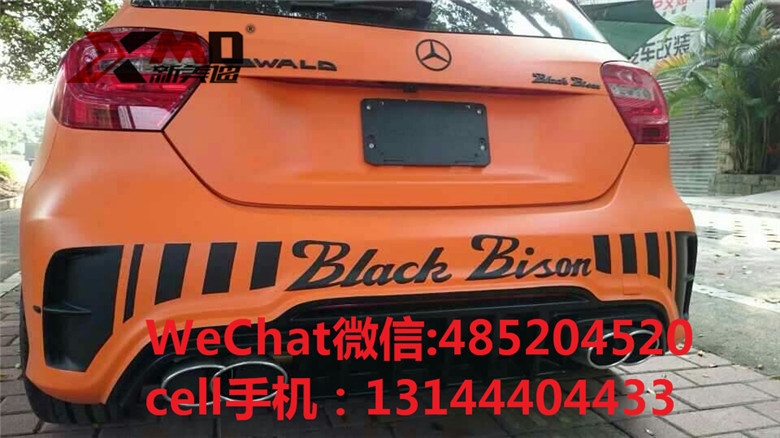 奔馳 W176 A180 A200 A260 A45 改裝 wald 款 大包圍排氣管碳纖維尾翼