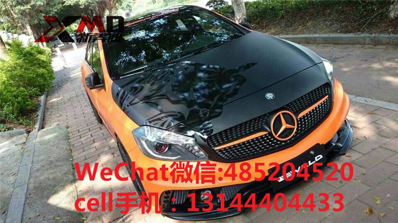 奔馳 W176 A180 A200 A260 A45 改裝 wald 款 大包圍排氣管碳纖維尾翼