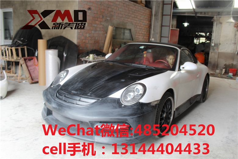 保時(shí)捷911、997改MISHA包圍排氣管碳纖維機(jī)蓋尾翼