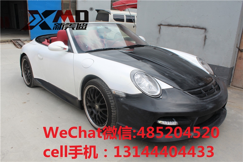 保時(shí)捷911、997改MISHA包圍排氣管碳纖維機(jī)蓋尾翼