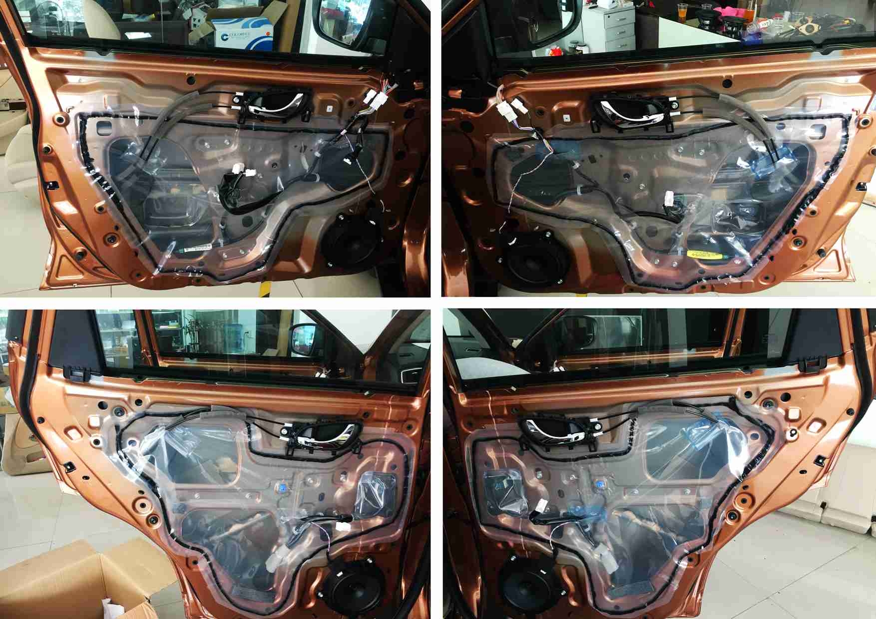 佛山途歌汽車影音：日產(chǎn)奇駿全車LK金衛(wèi)士隔音+3M材料吸音棉