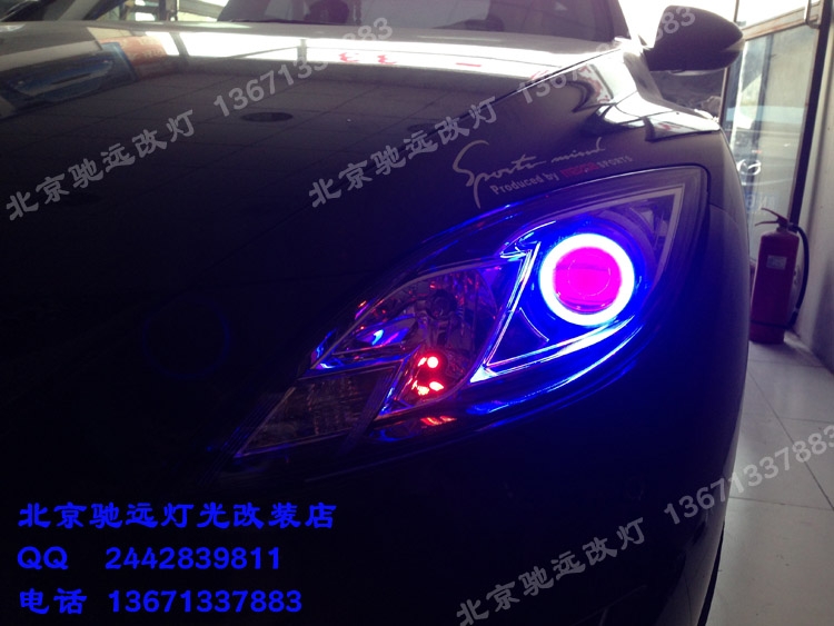 馬自達睿翼車燈改裝 奧迪Q5小糸透鏡 北京馳遠改燈訂制