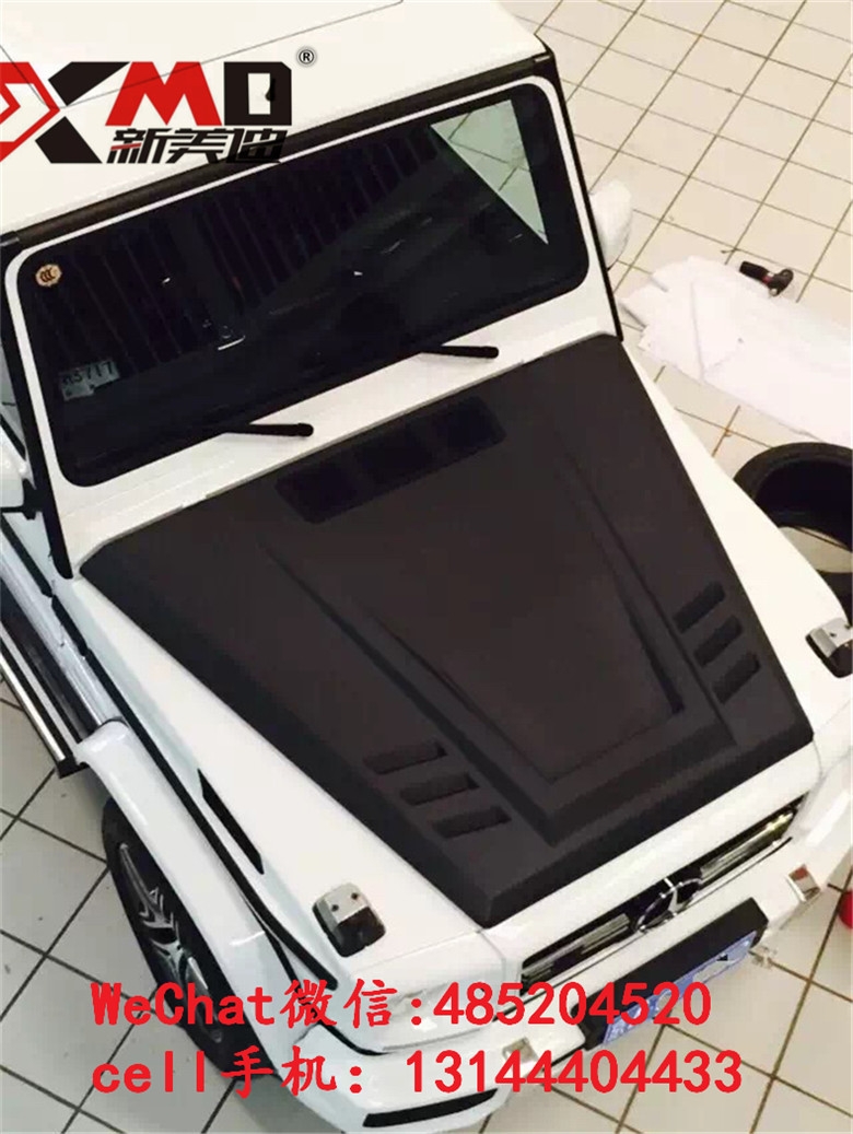 奔馳 G55 G500 G550 G350改G65改裝碳纖維機蓋WALD大包圍尾翼