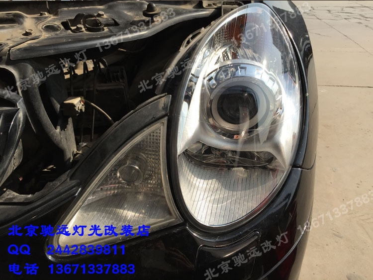 奔馳R300車燈改裝 海拉五代透鏡 北京馳遠(yuǎn)改燈店