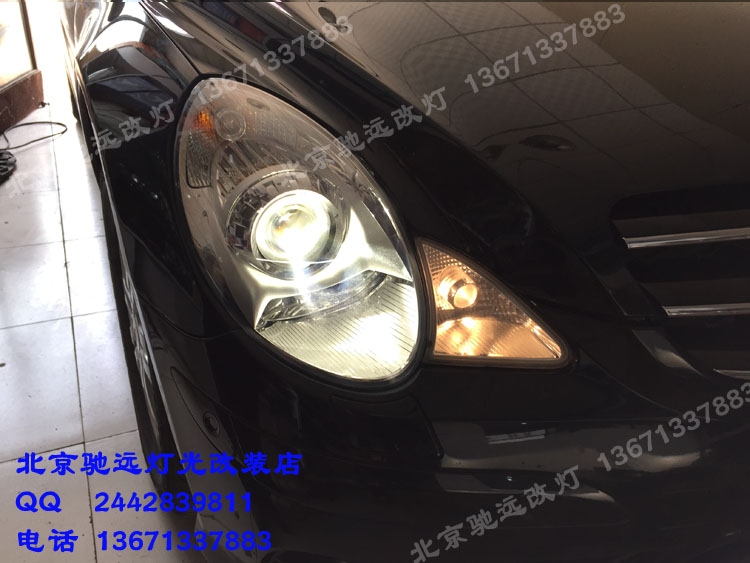 奔馳R300車燈改裝 海拉五代透鏡 北京馳遠(yuǎn)改燈店