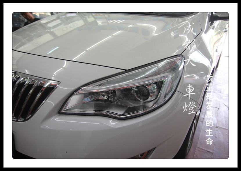 成都英朗XT車燈改裝海拉雙光透鏡歐司朗氙氣燈總成