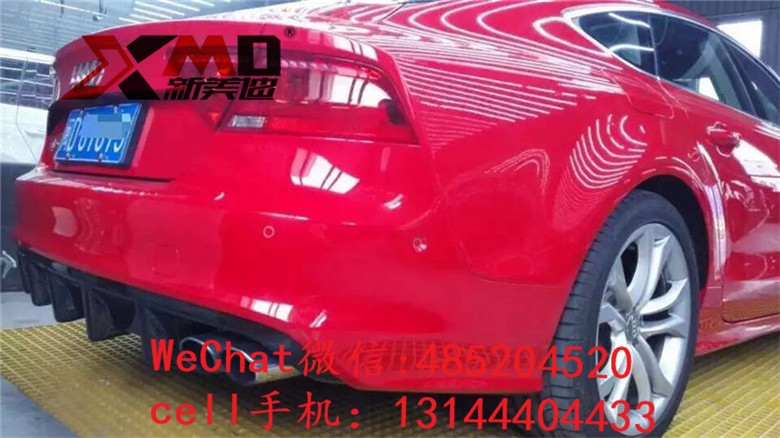 奧迪A7改裝RS7大包圍 RS7前保險杠總成 RS7中網(wǎng) A7改S7后唇排氣